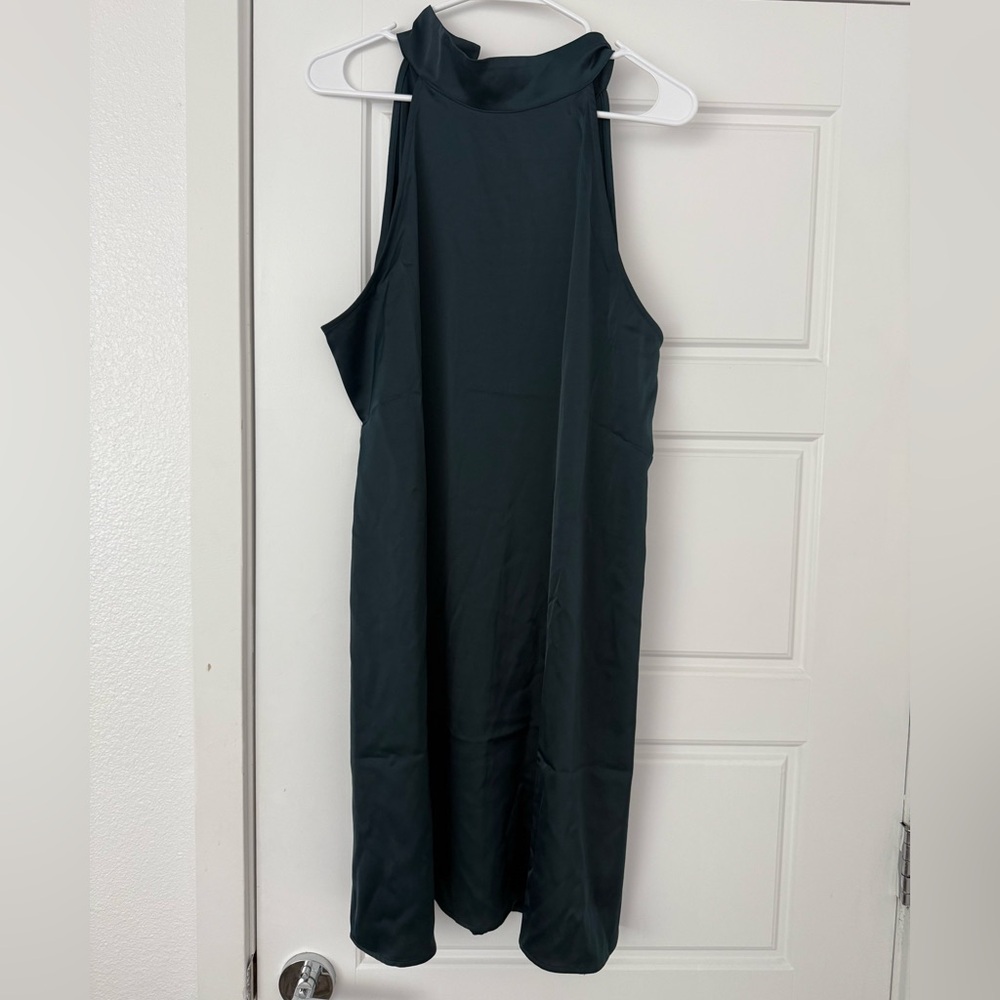 Banana Republic Teal Emerald Backless Dress
